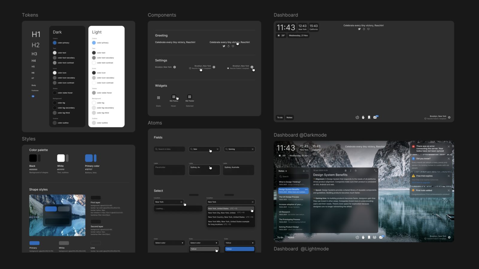 Grid of design explorations for the Goals extension.
