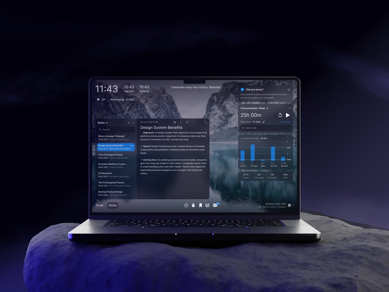 Goals Chrome extension - project hero image